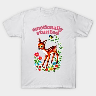 Emotionally Stunted  / Existentialist Meme Design T-Shirt